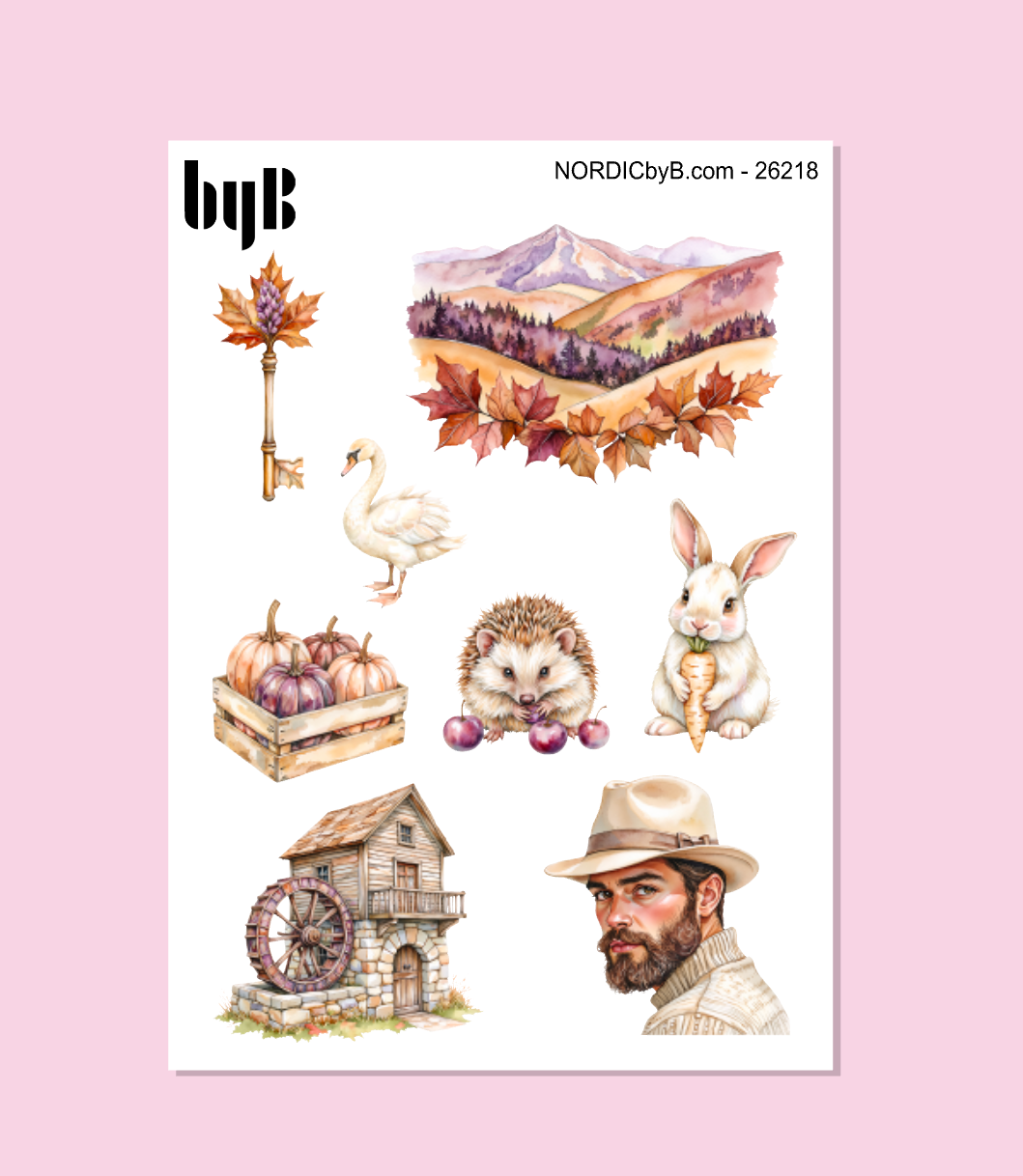 Country Fall Stickers