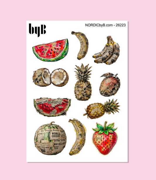 Fruit Mixed Media Stickers