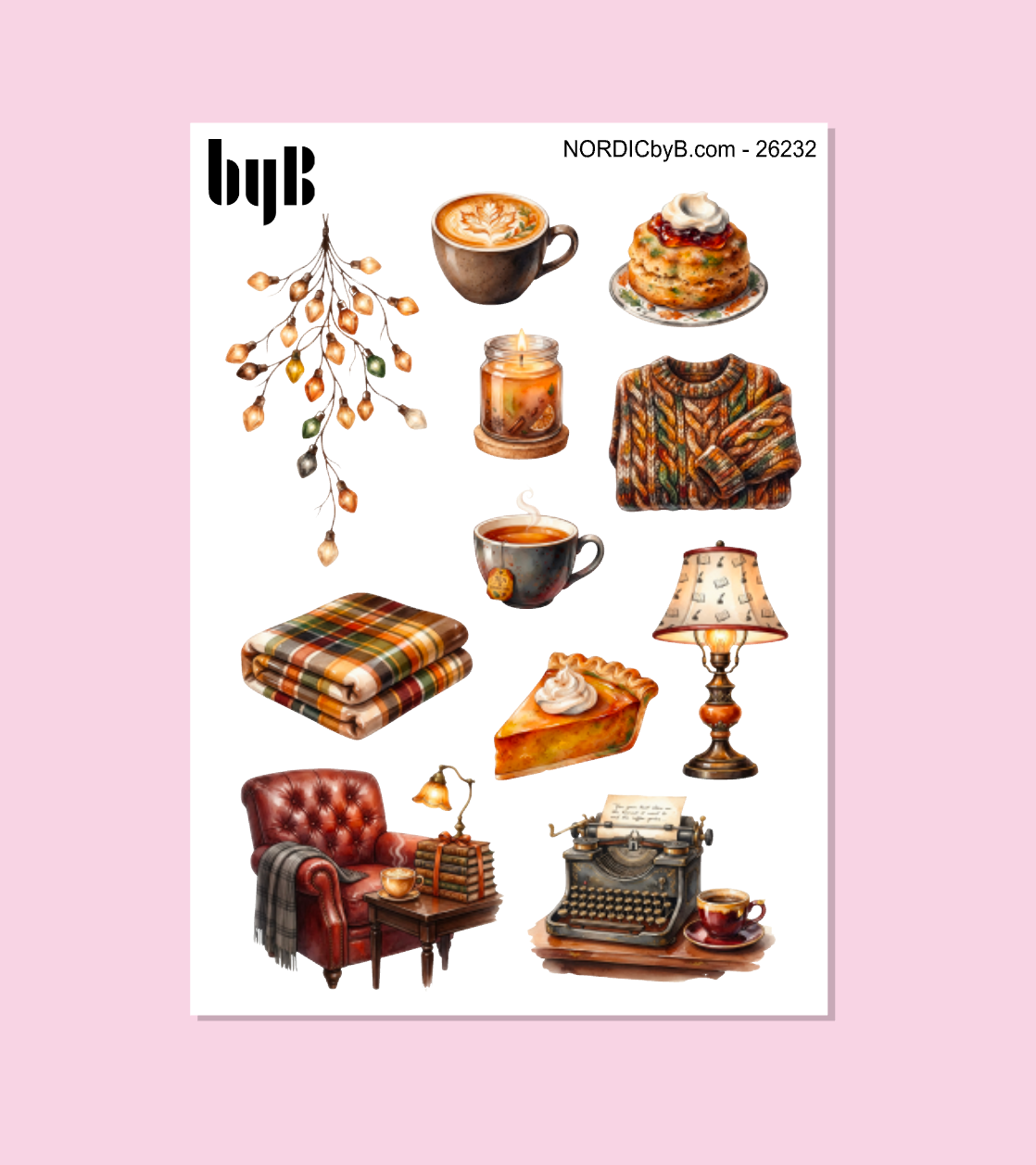 Fall Coffee Stickers