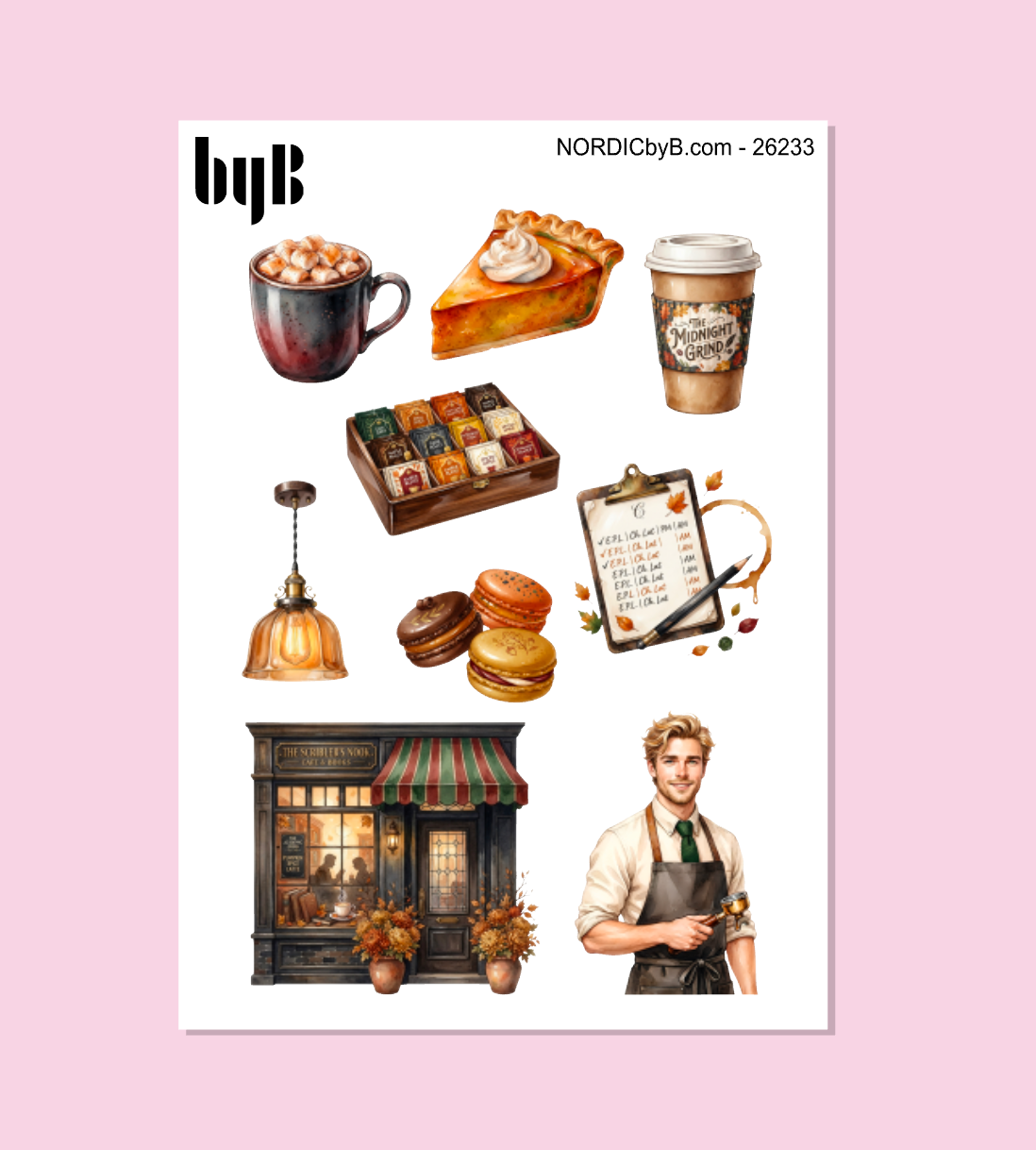 Fall Coffee Stickers