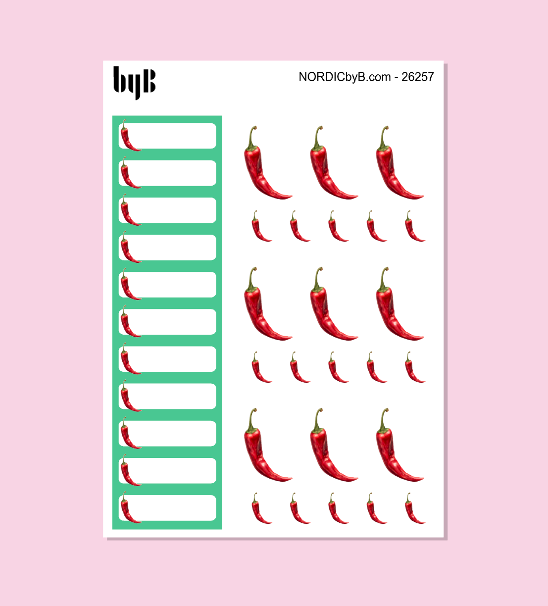 CHILI Garden Planning Stickers