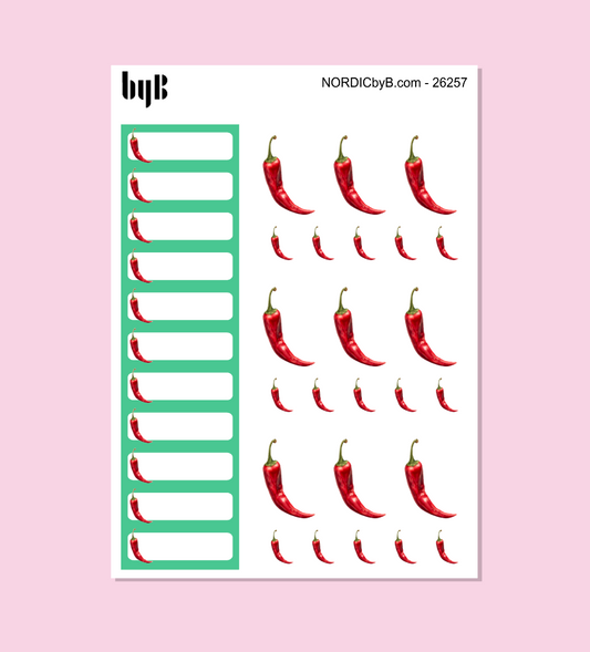 CHILI Garden Planning Stickers