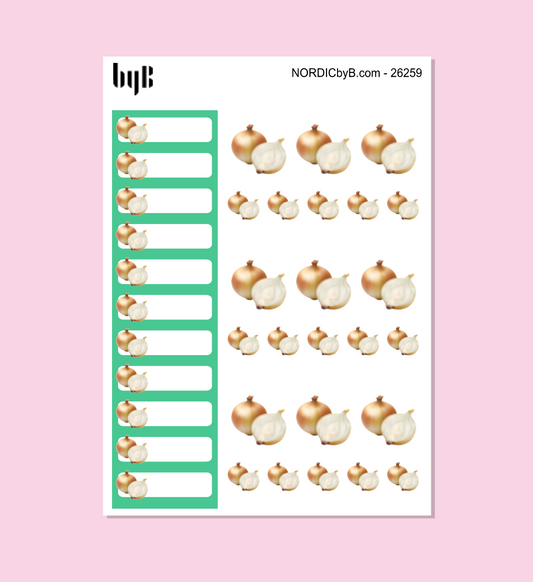 LØK (GUL) Garden Planning Stickers