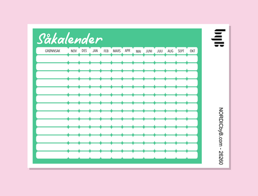 Calendar Garden Planning Functional Stickers