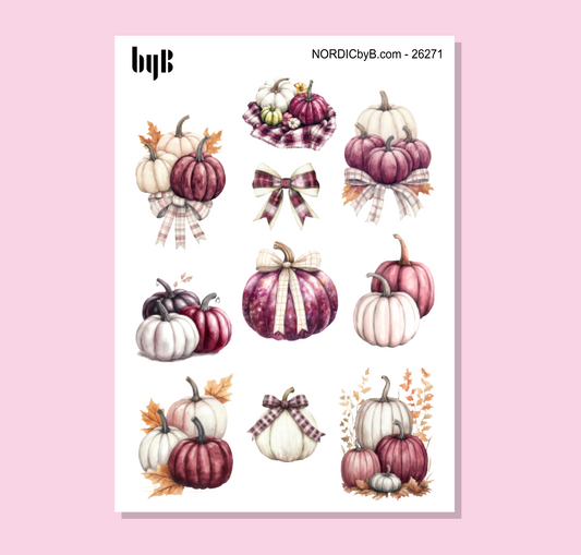 Purple Autumn Stickers
