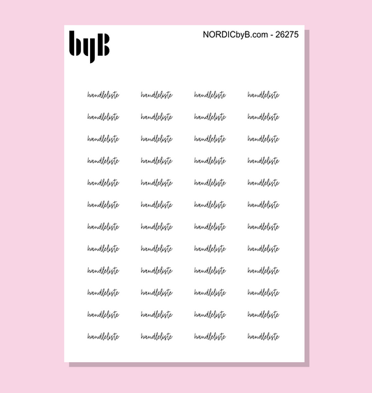 HANDLELISTE Funksjonelle Stickers