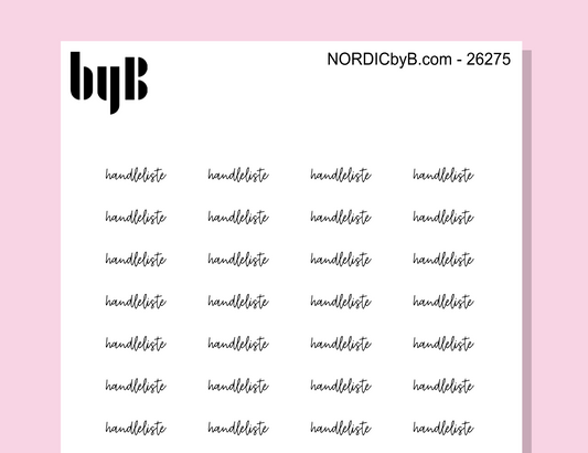 HANDLELISTE Funksjonelle Stickers