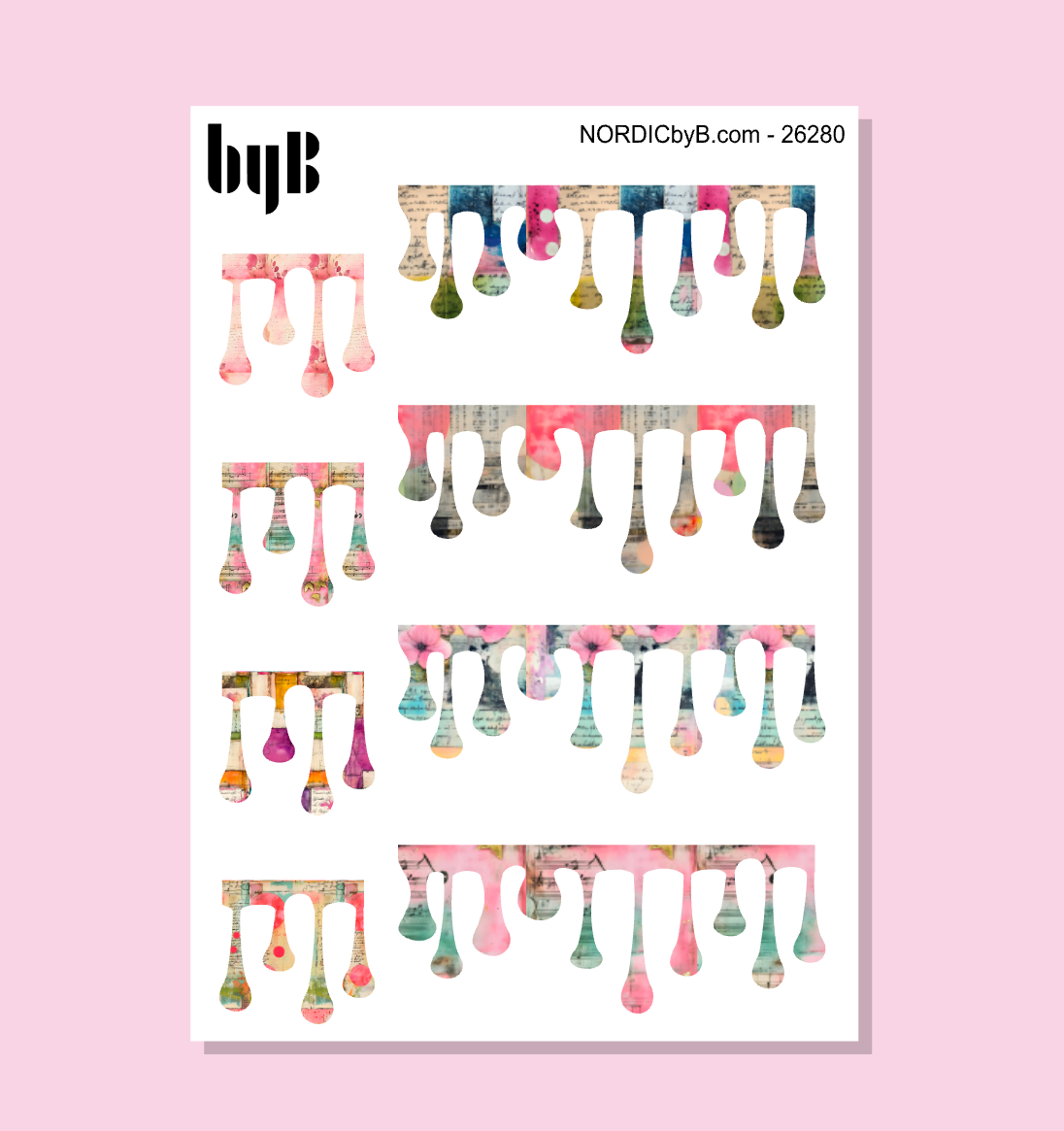Colorful Drips Washi Stickers