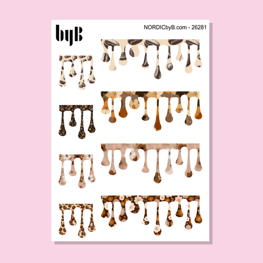 Colorful Drips Washi Stickers