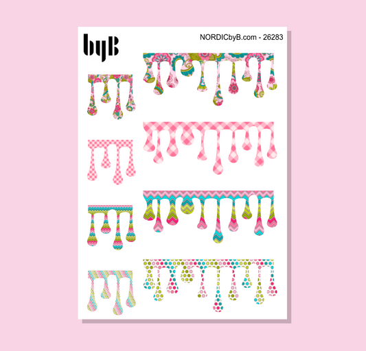 Colorful Drips Washi Stickers