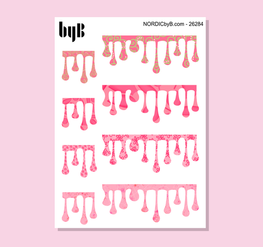 Colorful Drips Washi Stickers
