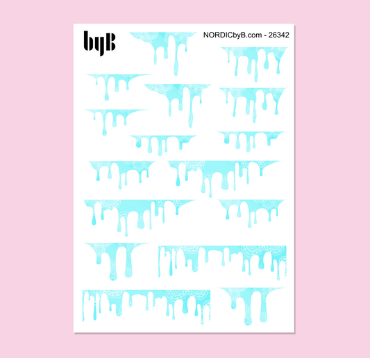 Colorful Drips Washi Stickers
