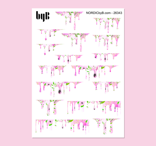 Colorful Drips Washi Stickers