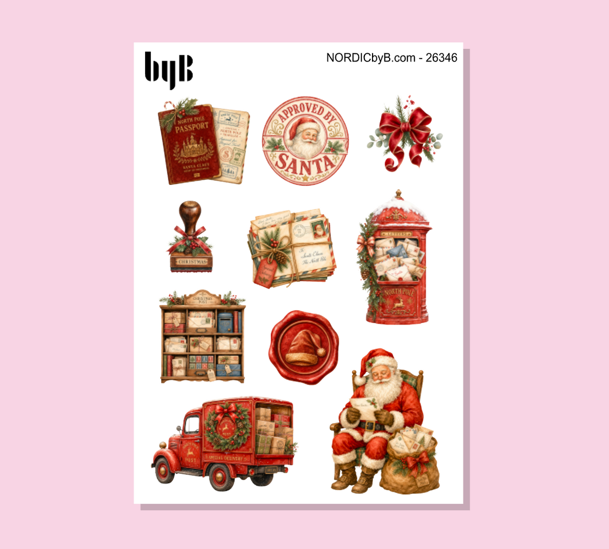 Christmas North Pole Stickers