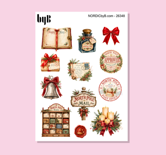 Christmas North Pole Stickers