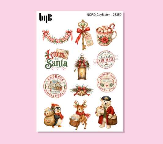 Christmas North Pole Stickers