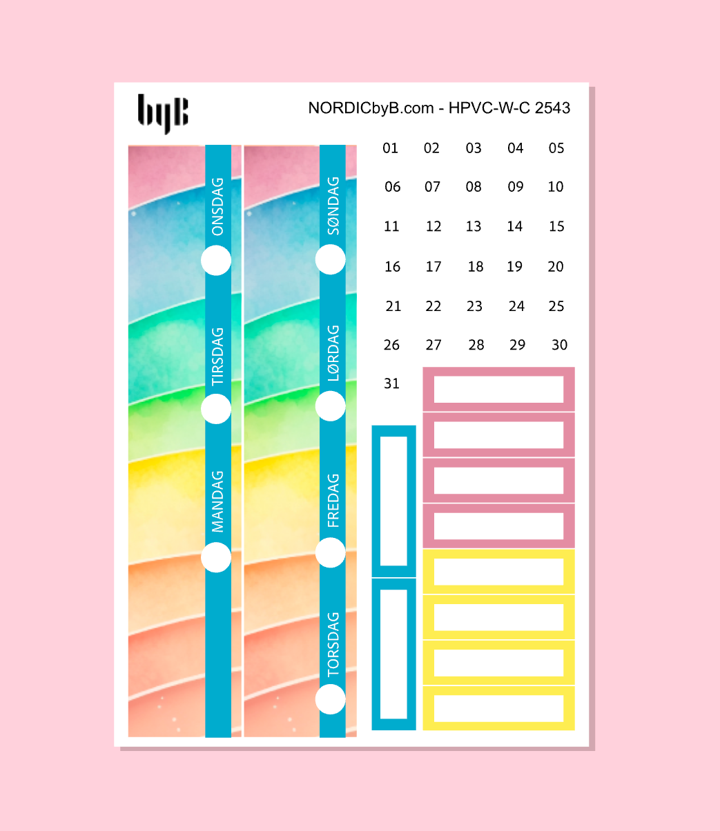 KIT 2543 WEEKLY PAGES - HAPPY PLANNER CL.VERT.