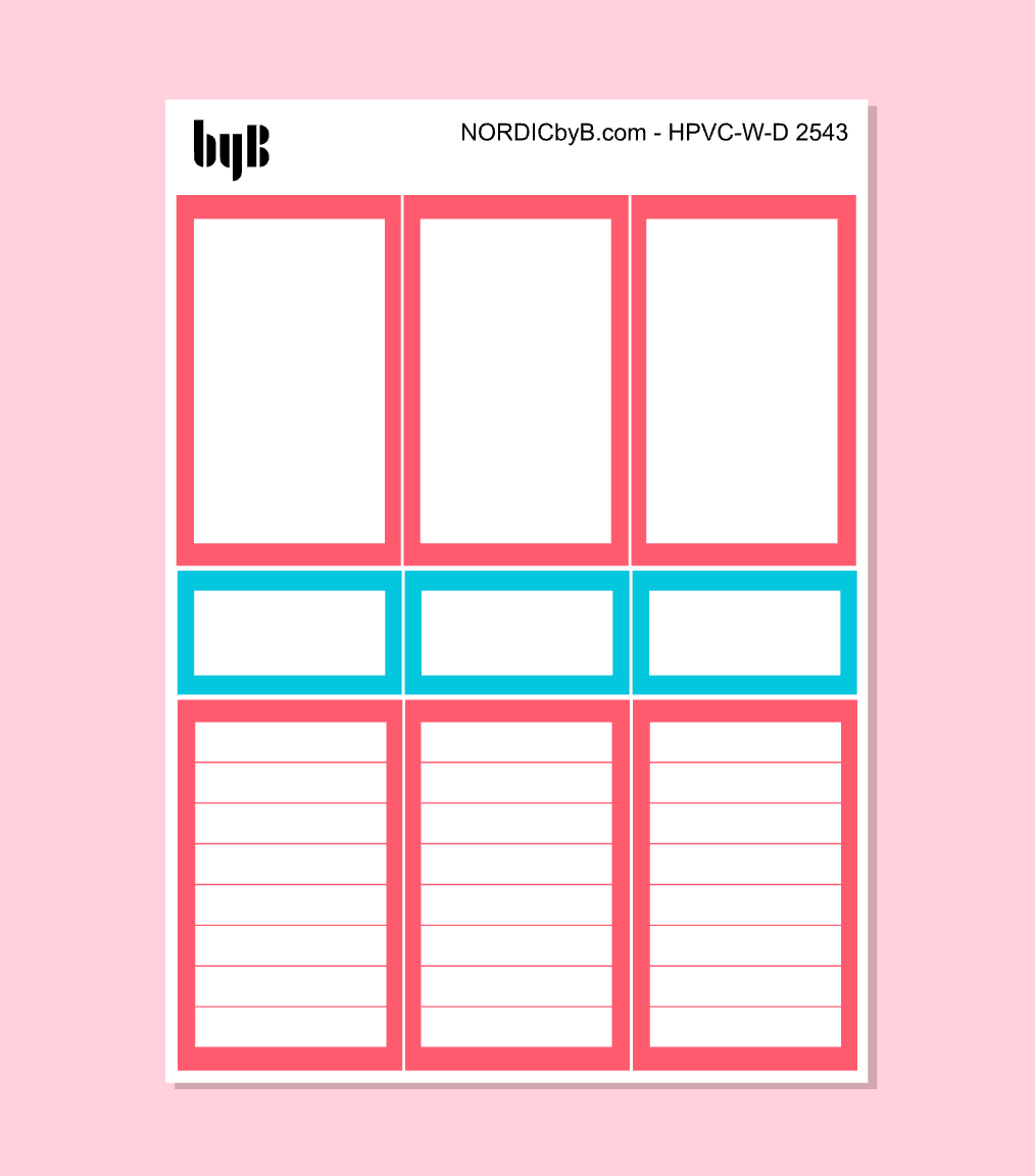 KIT 2543 WEEKLY PAGES - HAPPY PLANNER CL.VERT.