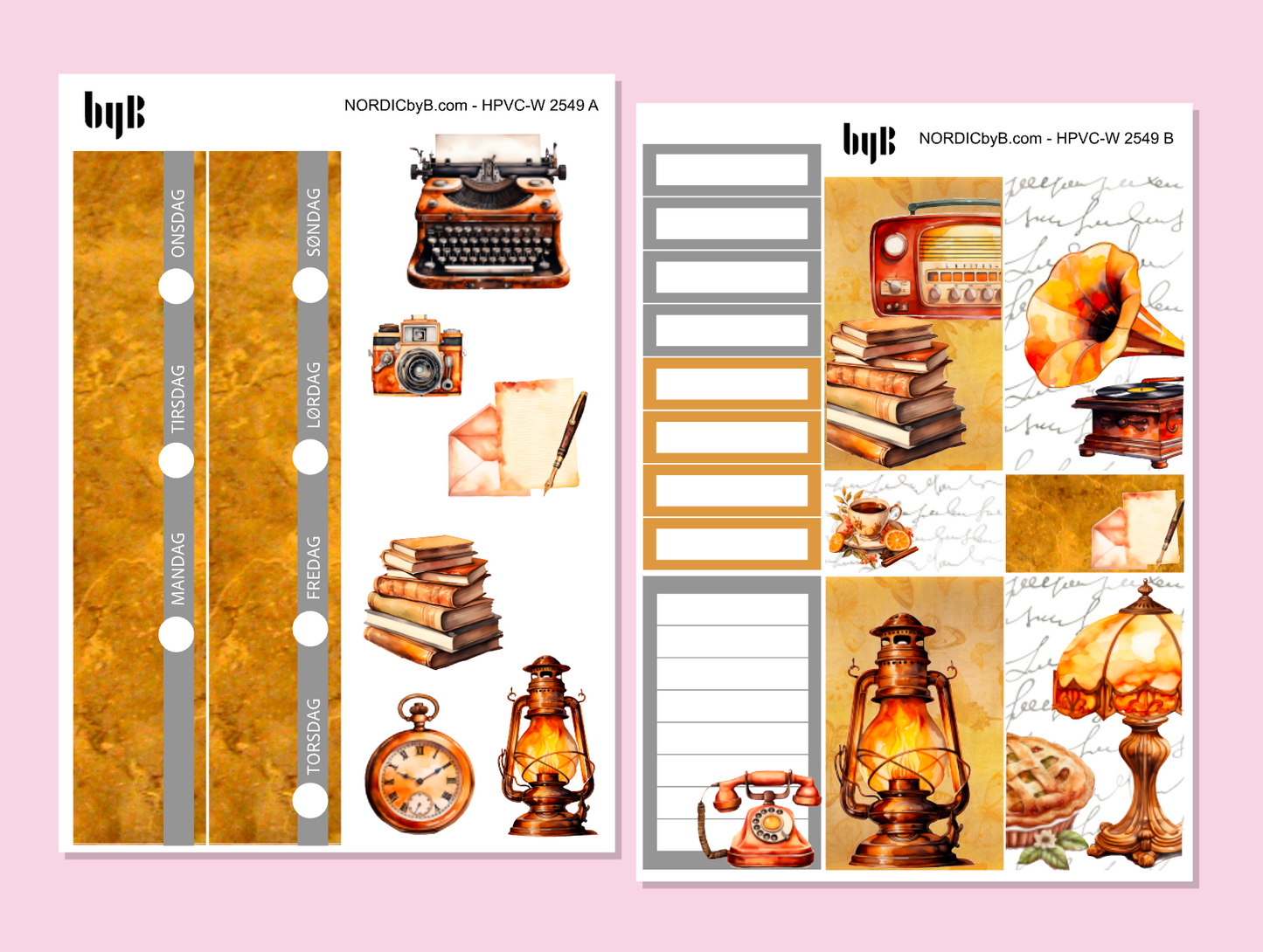 KIT 2549 - 2 SHEET KIT - HAPPY PLANNER CL.VERT.