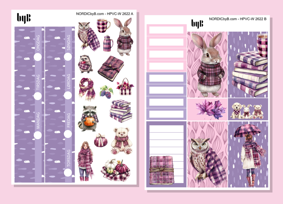 KIT 2622 - HAPPY PLANNER CL.VERT - Purple Autumn