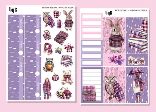 KIT 2622 - HAPPY PLANNER CL.VERT - Purple Autumn