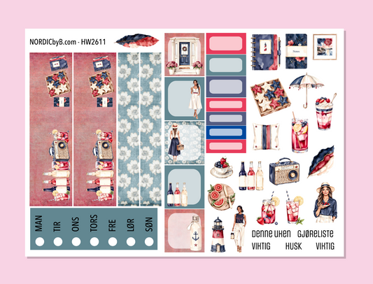 2611 Nautical Vibe Hobonichi Weeks MiniKit