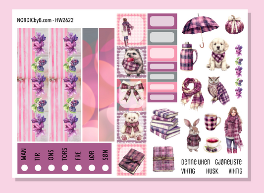 2622 Purple Autumn Hobonichi Weeks MiniKit