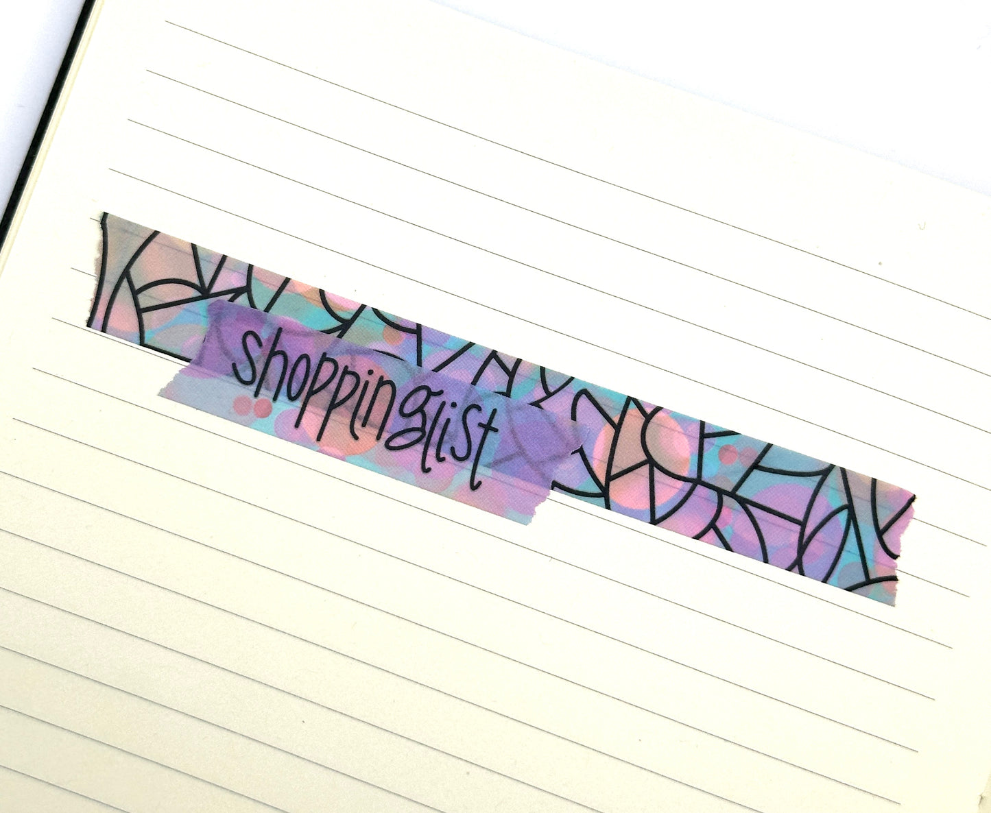 WASHI TAPE - Colorful with black lines
