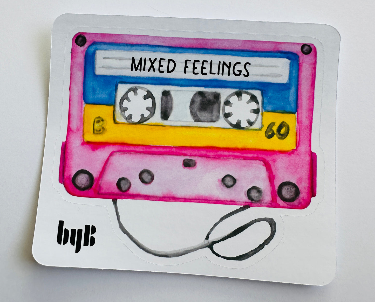 MIXED FEELINGS Die Cut Sticker