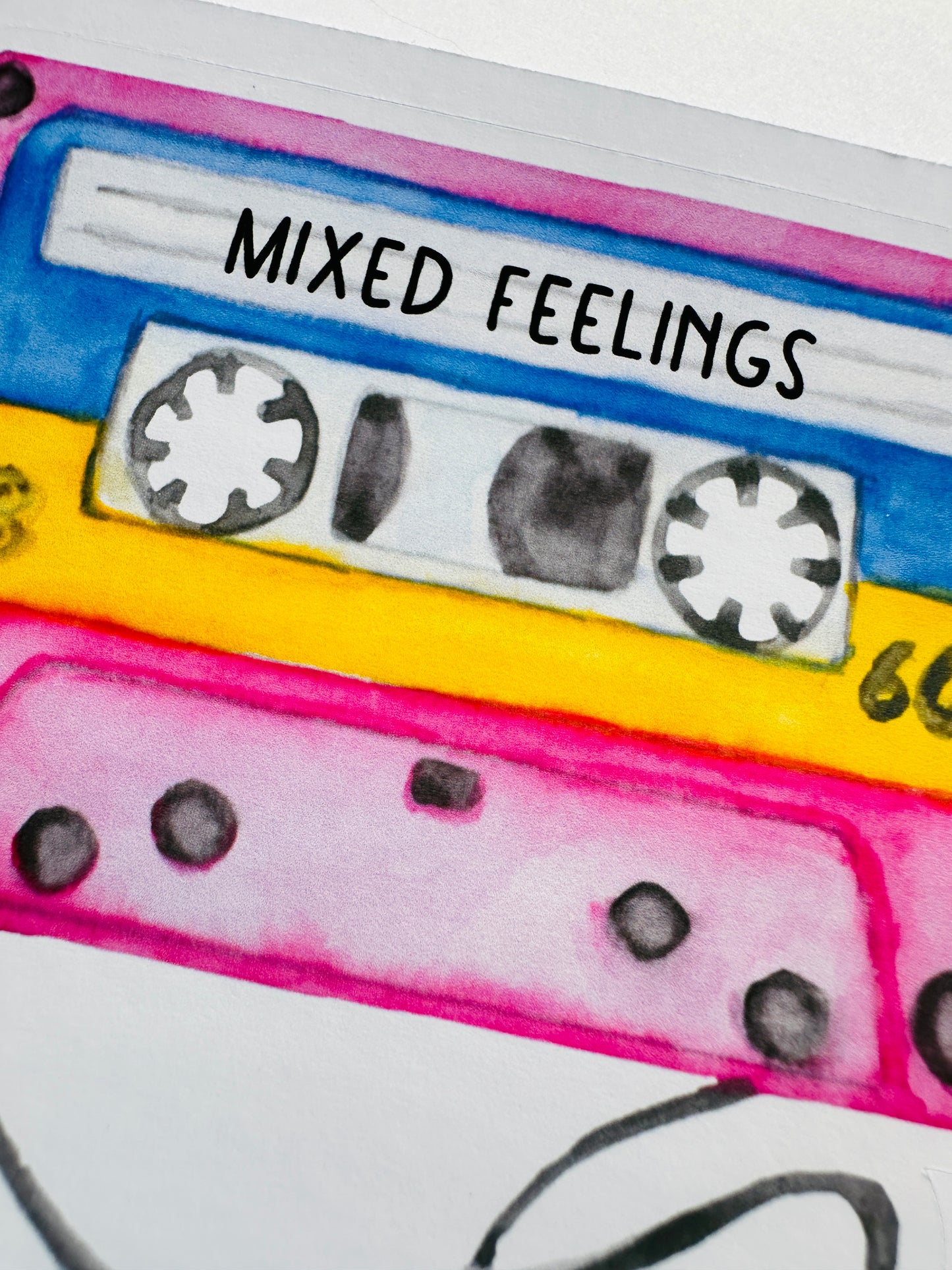 MIXED FEELINGS Die Cut Sticker