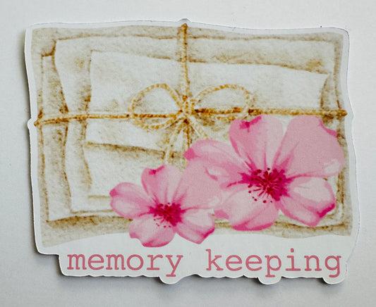 MEMORY KEEPING Die Cut Sticker