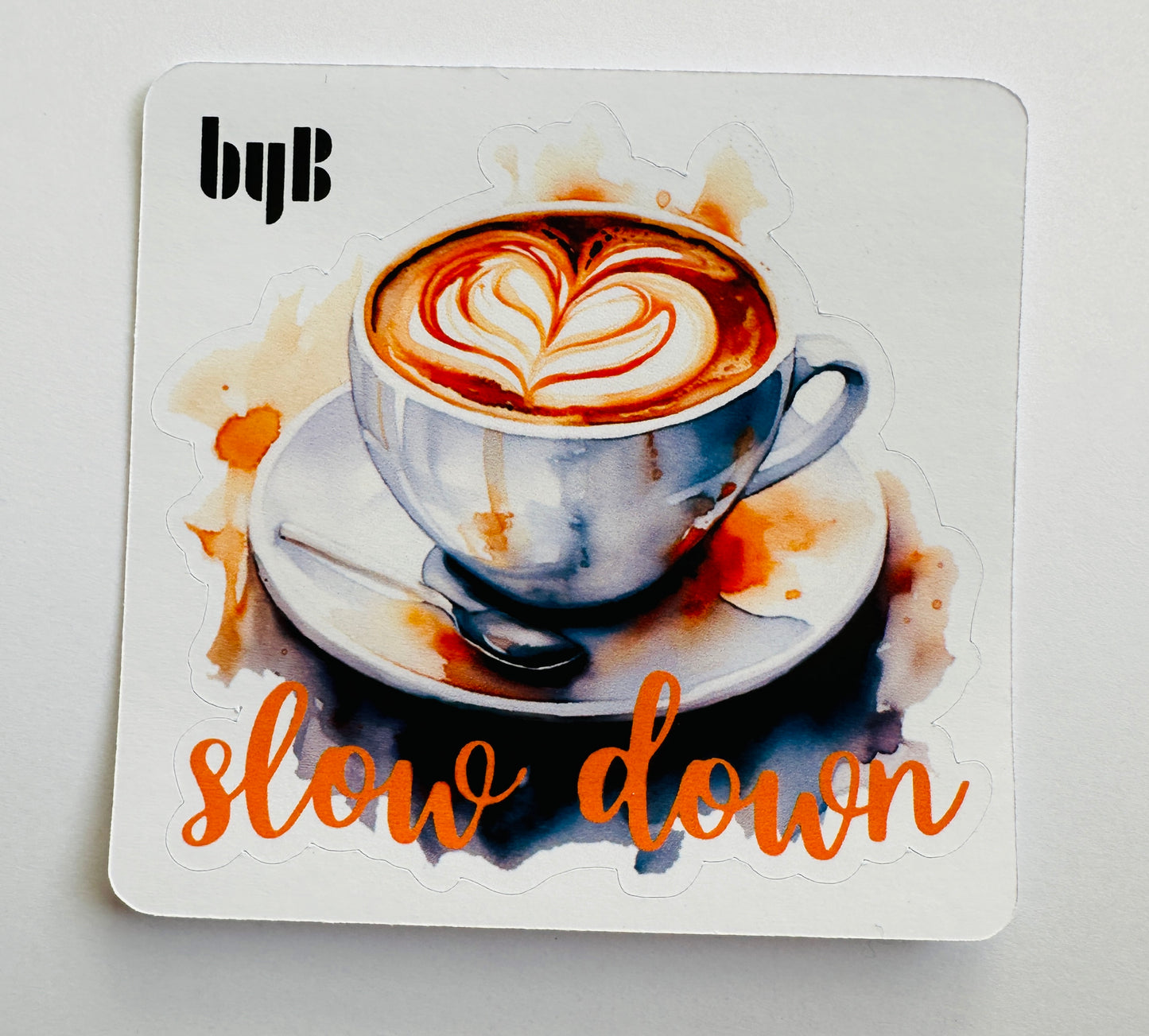 SLOW DOWN Die Cut Sticker