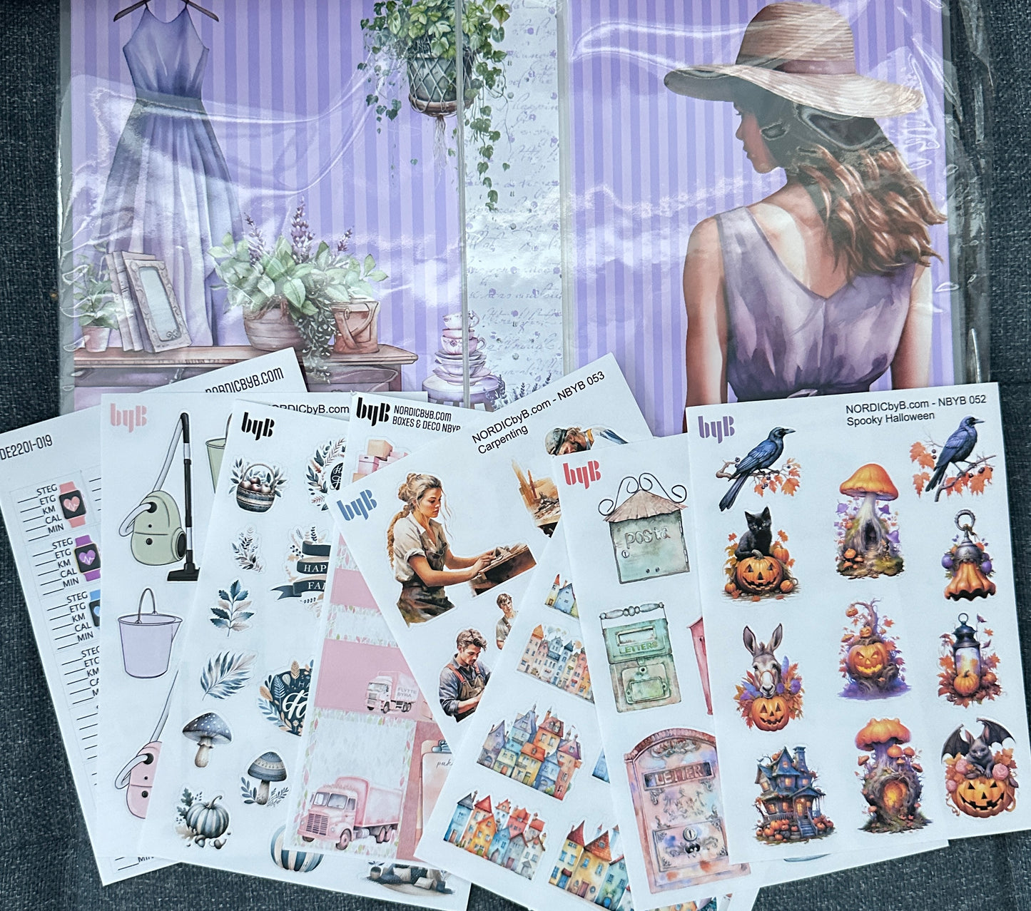 GRAB BAG ALBUM & STICKERS: 1 random sticker album with 8 random sticker sheets