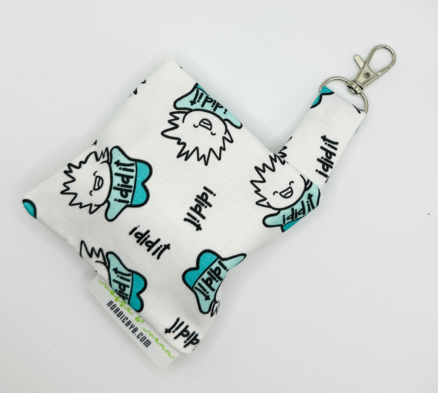 Dog Poop Bag Pouch TUSSE I DID IT with Swivel Clasp
