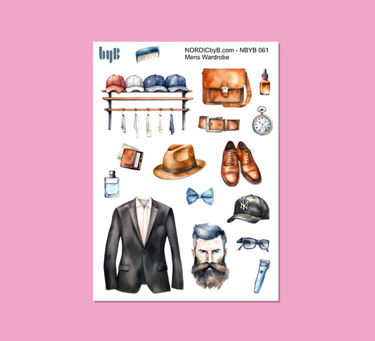 MENS WARDROBE - Sticker Sheet