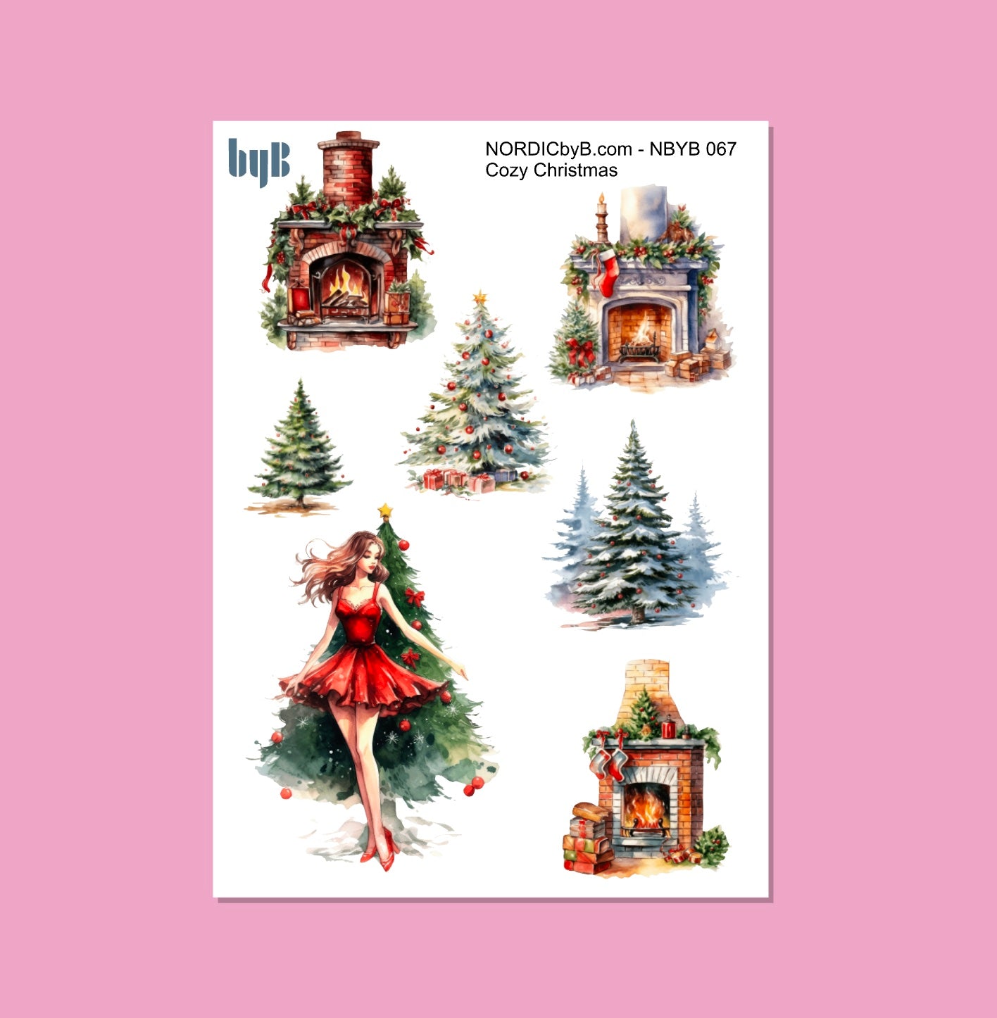 COZY CHRISTMAS - Sticker Sheet