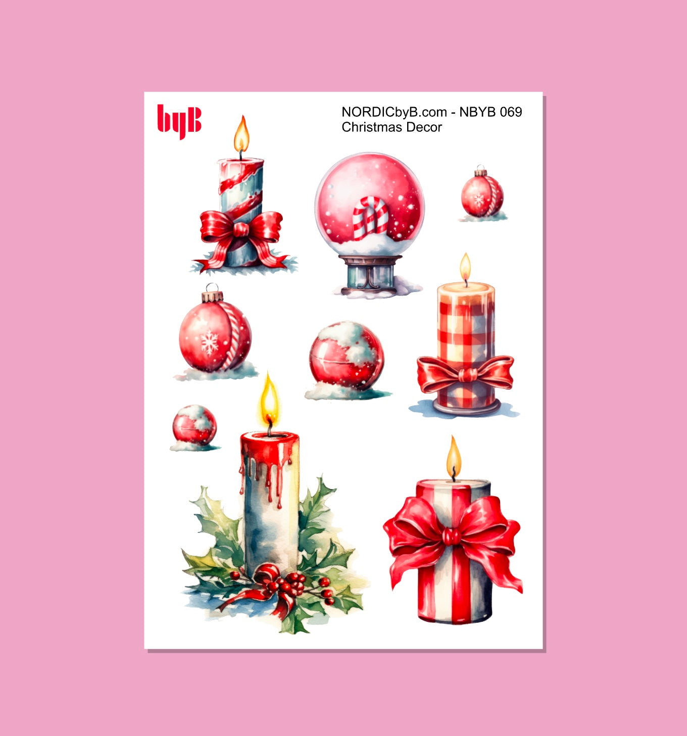 CHRISTMAS DECOR - Sticker Sheet