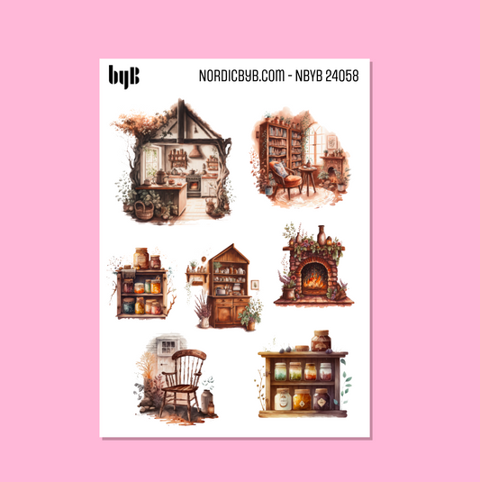 Country Home Sticker Sheet