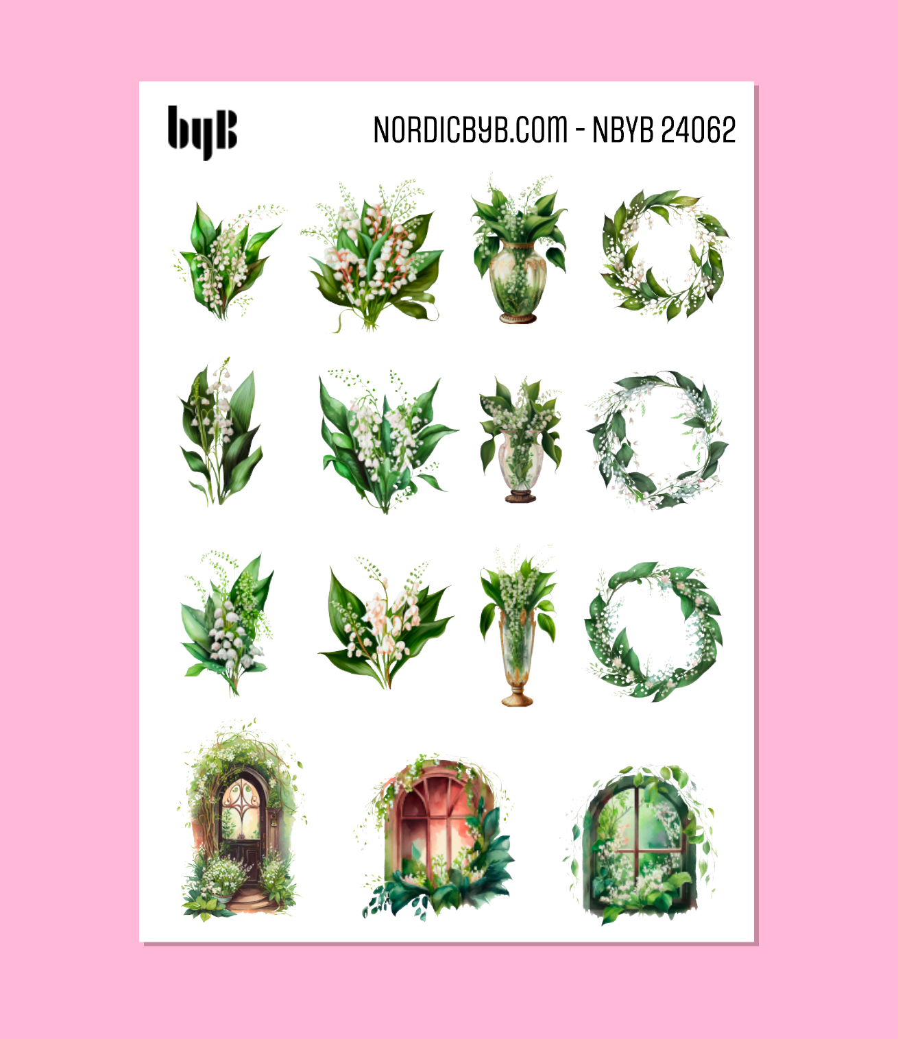 Lily of the Valley Sticker Sheet