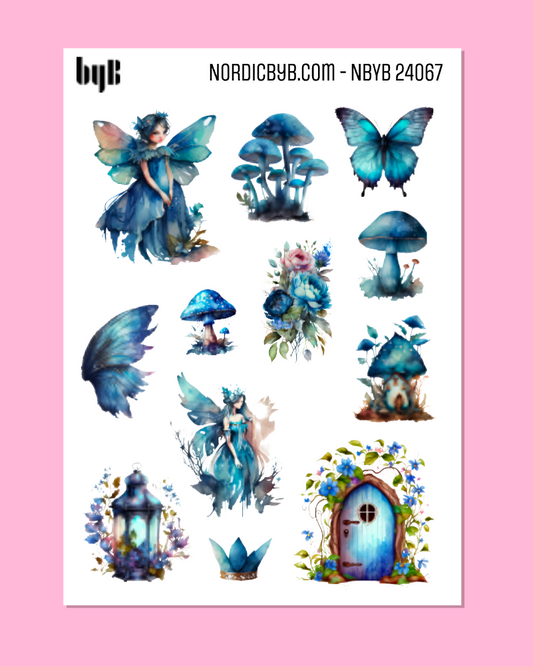 Blue Fairy Sticker Sheet
