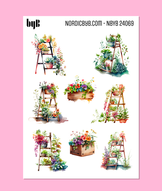 Flower Display Sticker Sheet