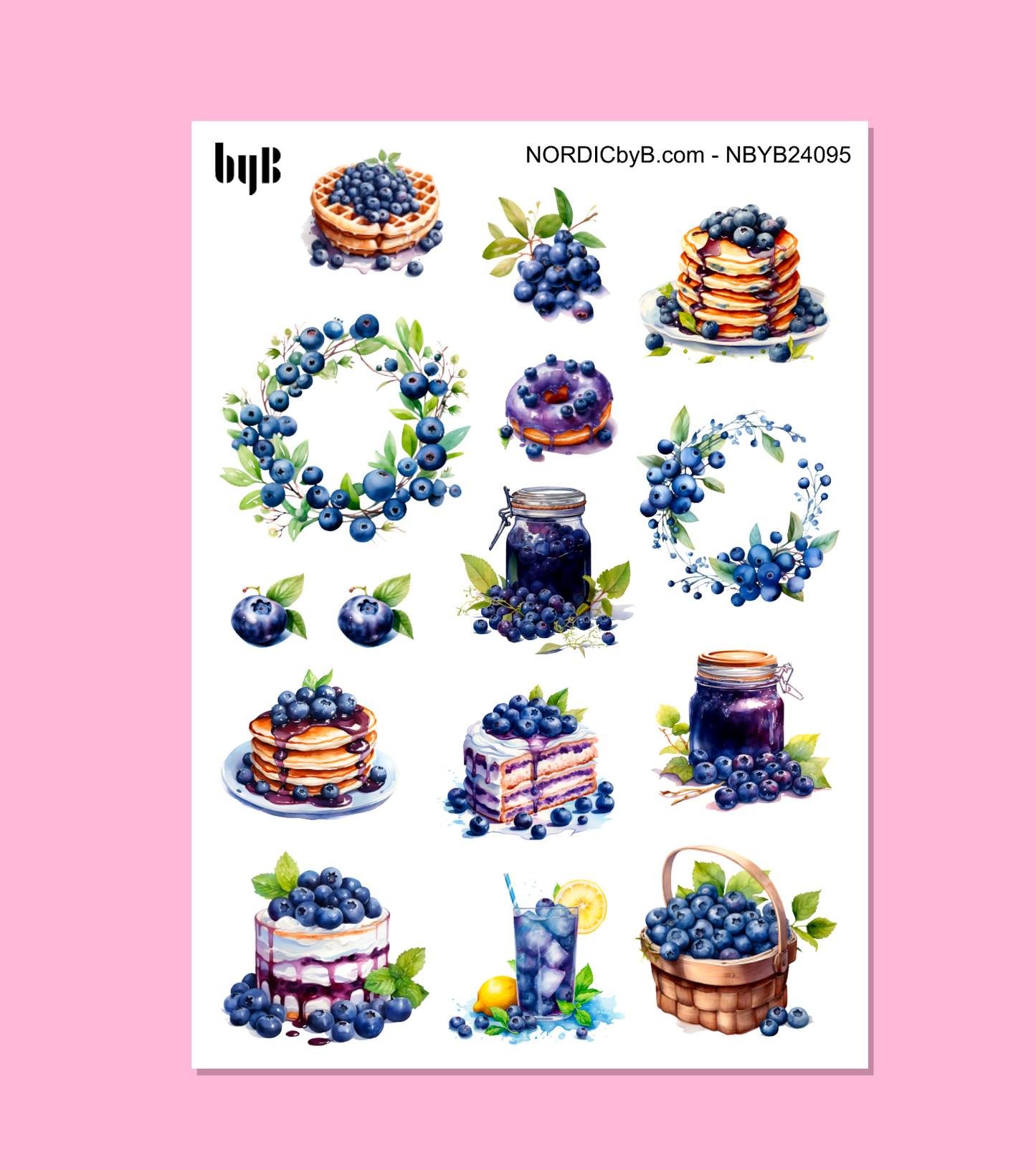 BLUEBERRY sticker sheet (Copy)