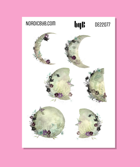 Moon Phases Sticker Sheet