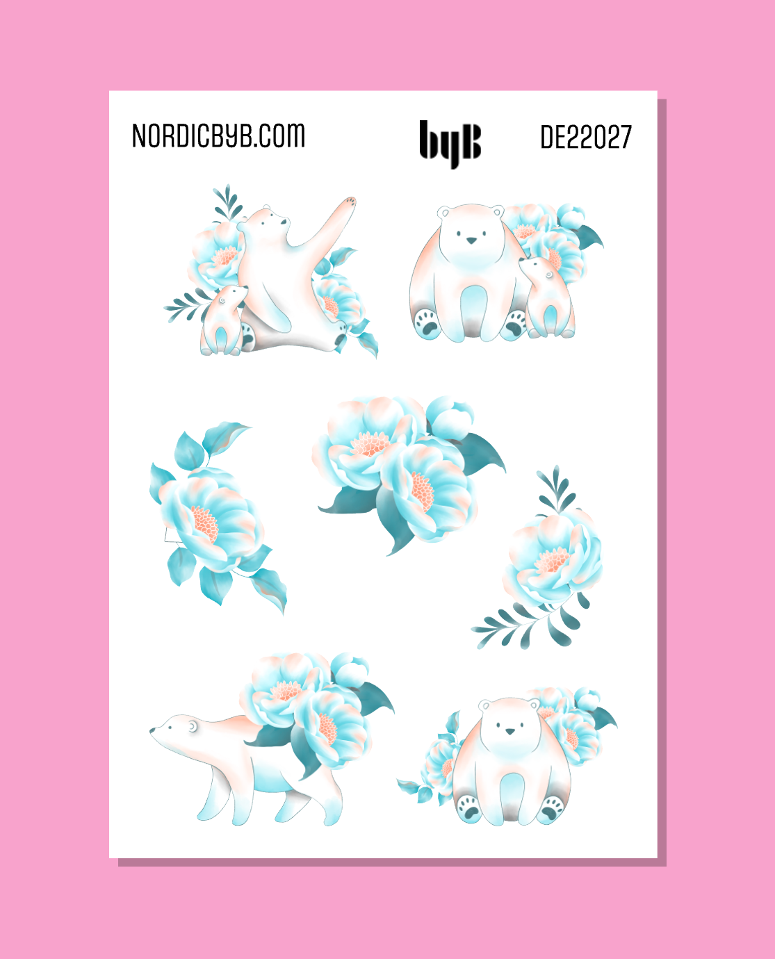 Ice Bear Sticker Sheet