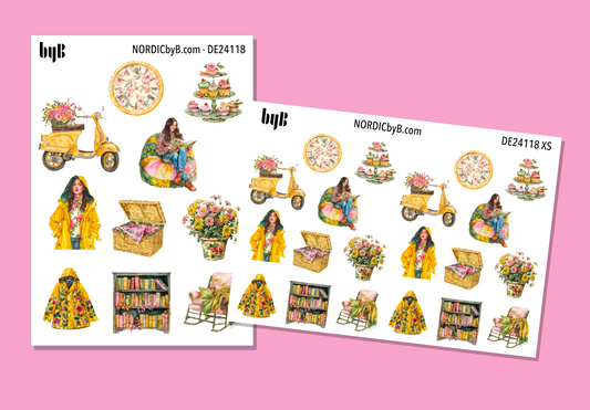 Vibrant Cozy Fall Sticker Sheet - Size: NORMAL & XS