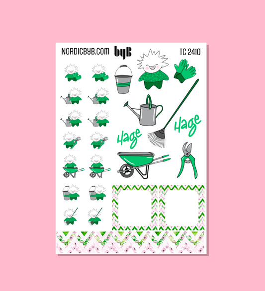 TUSSE GARDENING Mixed Sticker Sheet