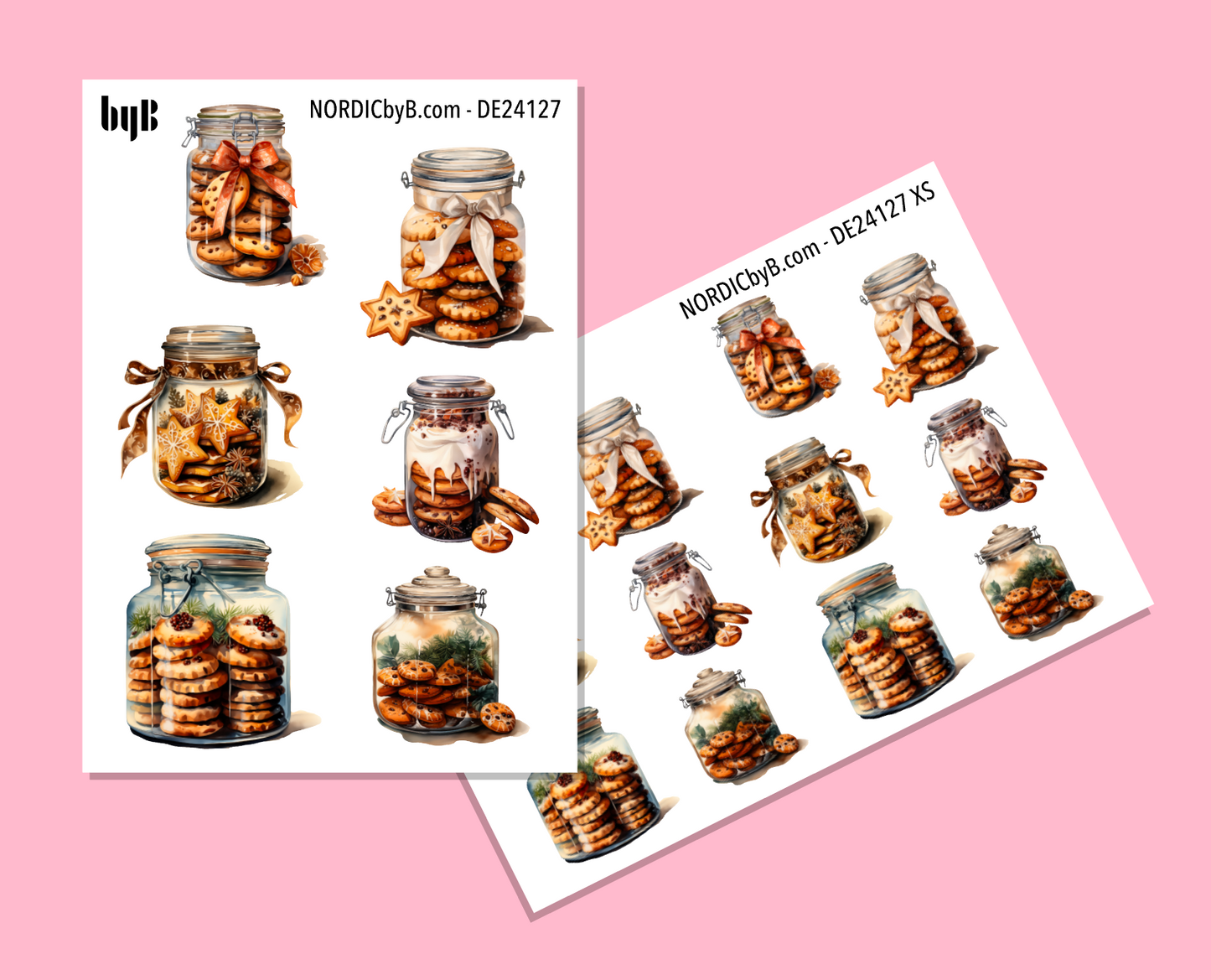 Cookie Jar Sticker Sheet - Size: NORMAL & XS