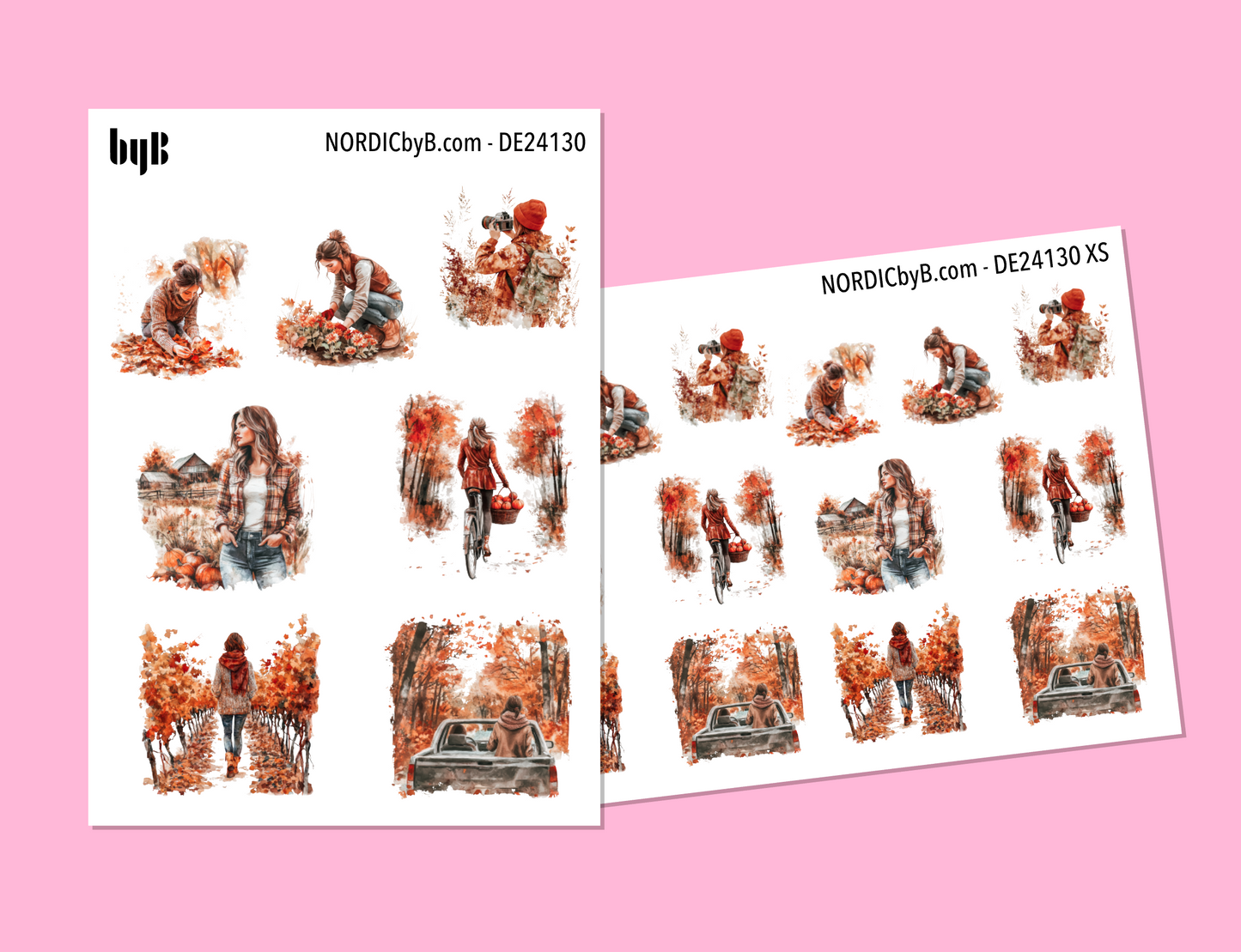 Autumn Outdoor Sticker Sheet - Size: NORMAL & XS