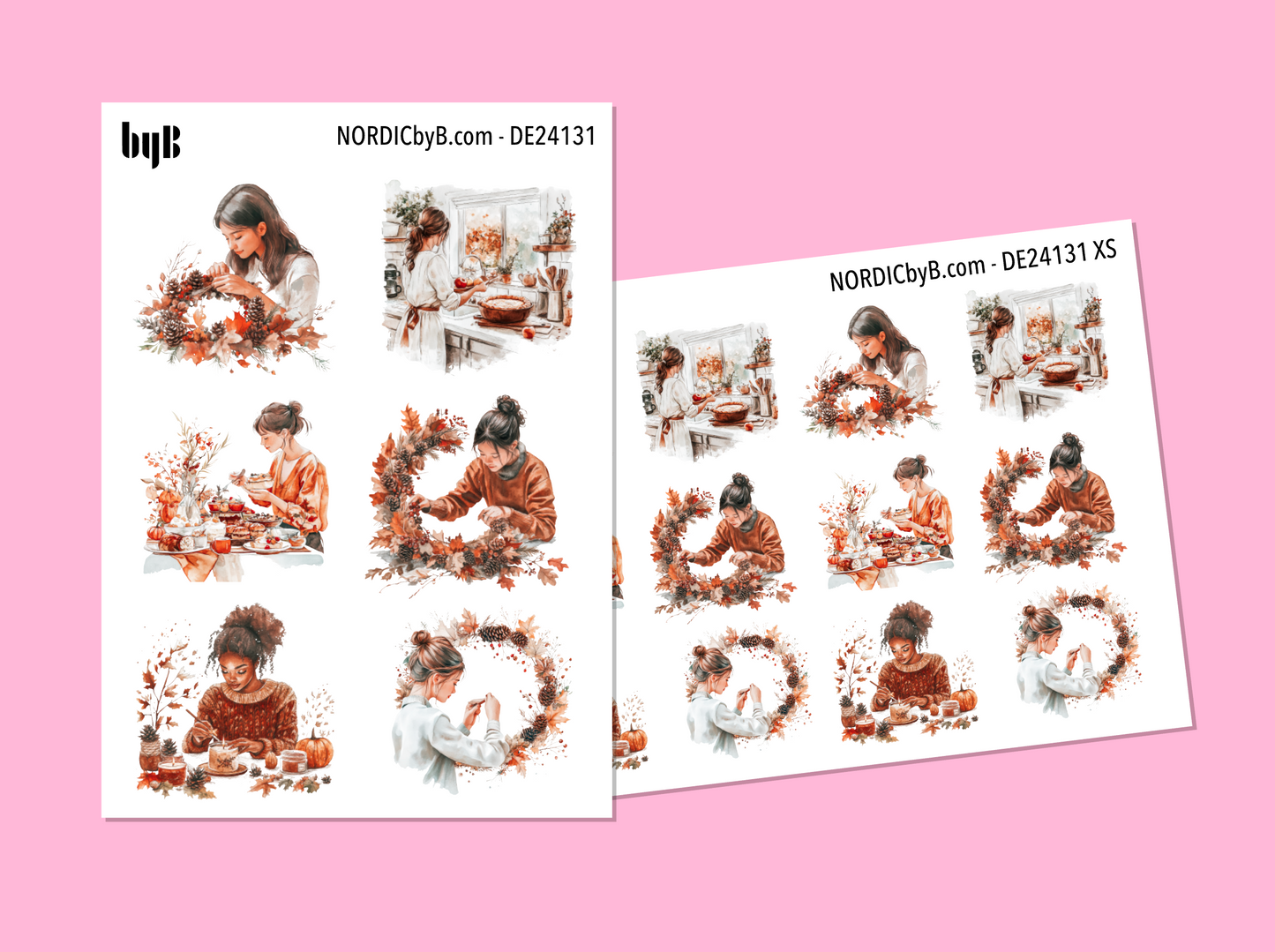 Autumn Indoor Sticker Sheet - Size: NORMAL & XS