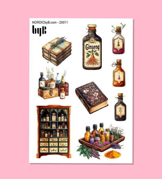 APOTHECARY Sticker Sheet